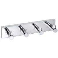 Планка с крючками Bemeta Beta 132405212 для ванны, хром