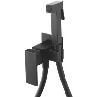 Гигиенический душ Shevanik S127H со смесителем, черный матовый