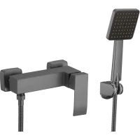 Смеситель для душа Fmark FS8603Q с душевым гарнитуром, графит