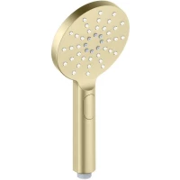 Душевая лейка Aquatek Оберон AQ2006BG 120 мм, 3 режима, золотой матовый 