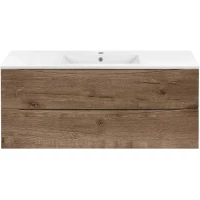 Тумба с раковиной дуб винтаж 121,5 см Vincea Mia VMC-2MC120VO + VBS-13120