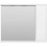 Изображение товара зеркальный шкаф 87,5x72 см белый глянец r misty алиса э-али04090-01п