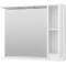 Зеркальный шкаф 87,5x72 см белый глянец R Misty Алиса Э-Али04090-01П - 6