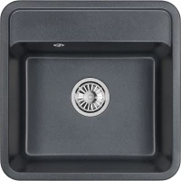 Кухонная мойка Granula 5001, ГРАФИТ 50x50 см, графит