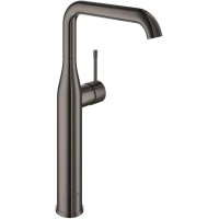 Смеситель для раковины Grohe Essence 32901A01 без донного клапана, темный графит глянец