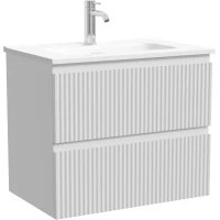 Тумба под раковину Sancos Snob R SNR60/39W 59 см, подвесная, белый матовый