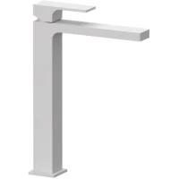 Смеситель для раковины Remer Absolute AU11LBO без донного клапана, белый матовый