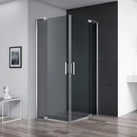 Душевой уголок 70-80x70-80 см Cezares SLIDER-A-2-70/80-GRIGIO-Cr графитовое