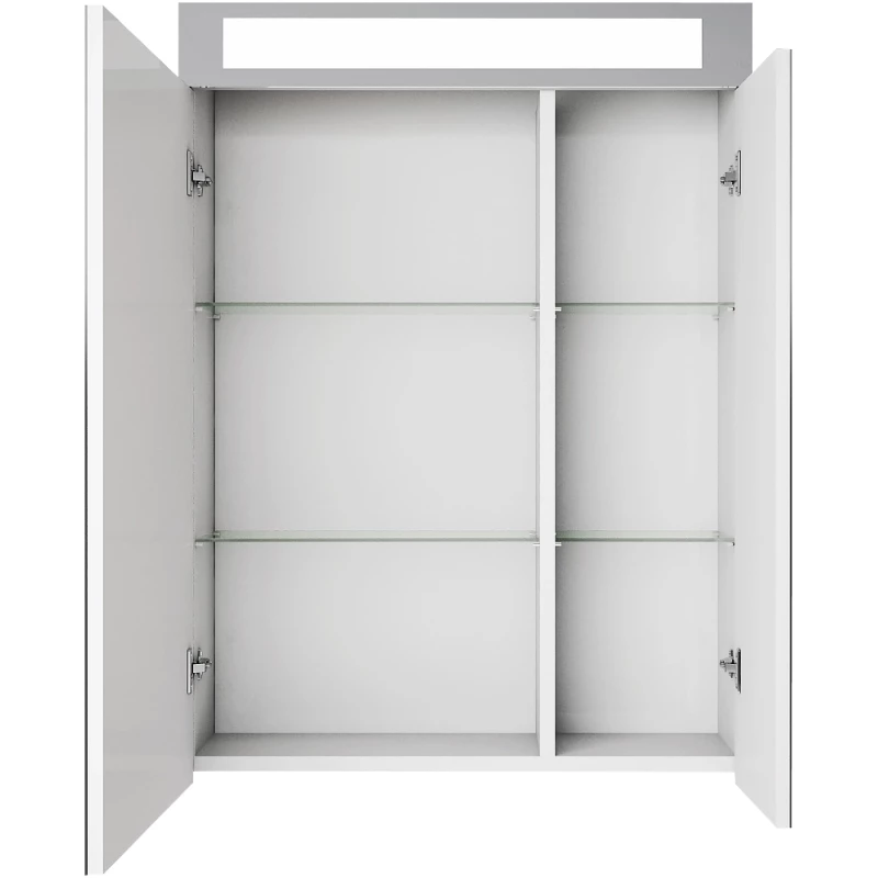 Зеркальный шкаф 60x82 см белый глянец L Dreja Uni 99.9001