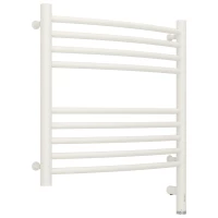 Полотенцесушитель электрический 500x500 белый матовый МЭМ правый, перемычка выгнутая Сунержа Богема 3.0 30-5803-5050