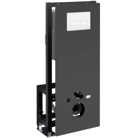 Инсталляция для унитаза WasserKRAFT Glan 66 66TLT.010.ME.BL.WM03 с кнопкой смыва, белый матовый