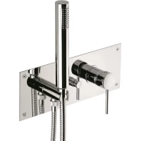 Смеситель для ванны Emmevi Piper 45059/CR встраиваемый, с душевым гарнитуром, хром