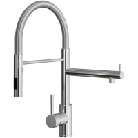 Смеситель для кухни Florentina Стелла 337.05Н.2113.910 с подключением к фильтру, гибким изливом, хром