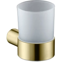 Стакан для зубных щеток Feramolli Piave GL322 настенный, золотой матовый
