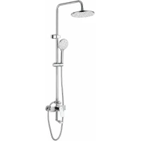 Душевая система Frap F2428 200 мм, со смесителем, хром