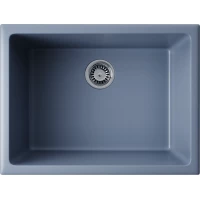 Кухонная мойка Omoikiri Natceramic Okinoshima 61-U/I-SB smoky blue 4997065 61x46 см, дымчато-синий