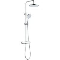 Душевая система Bond Circle B12-8200 235 мм, с термостатом, хром