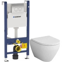 Комплект подвесной унитаз Am.Pm Spirit 2.0 C701700WH + C707857WH + система инсталляции Geberit 458.124.21.1
