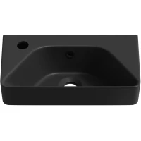 Раковина Lavinia Boho Bathroom Sink 33311058 40x22 см L, рукомойник, черный матовый