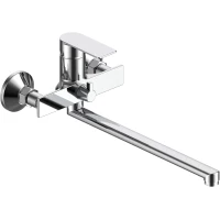 Смеситель для ванны Voda Neva NV31 универсальный, с душевым гарнитуром, хром