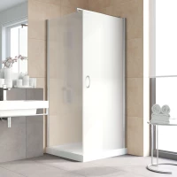 Душевой уголок Vegas Glass EP-Fis LUX 90*80 08 10 R 90x80 см R, профиль хром, стекло сатин