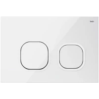 Кнопка смыва IDDIS Uniglass UNG01GWi77  для инсталляции, белый