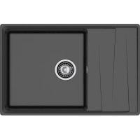 Кухонная мойка GranFest Level 760L 76x50 см, черный