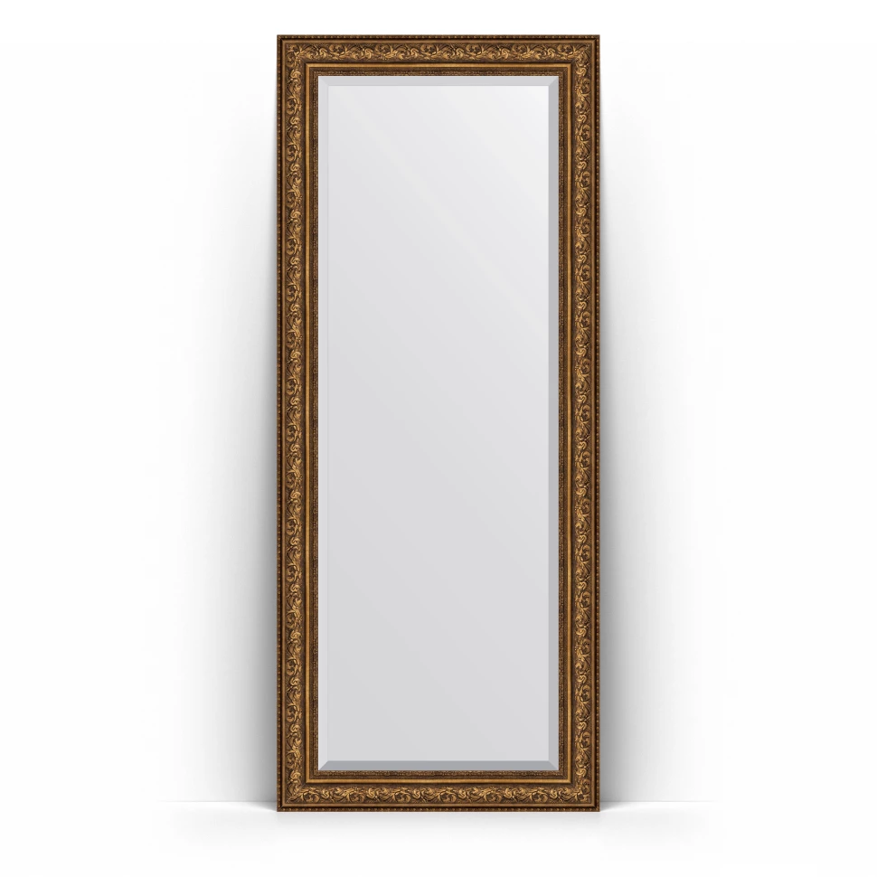 Зеркало напольное 85x205 см виньетка состаренная бронза  Evoform Exclusive Floor BY 6137