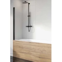 Шторка для ванны Radaway Nes 8 Black PNJ I 60 Left 10061060-54-01L прозрачное