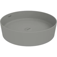 Раковина-чаша Creavit Loop LP145-00CG00E-0000 45x45 см, накладная, светло-серый матовый