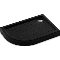 Душевой поддон Veconi Tezeo Acrylic TZ55RB-10090-C5 100x90 см R, акриловый, асимметричный, черный глянец
