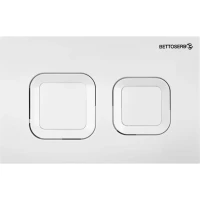 Кнопка смыва Bettoserb Smart 40006470 для инсталляции, белый глянец