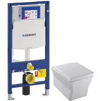 Комплект подвесной унитаз Jacob Delafon Reve E4811-00 + система инсталляции Geberit 111.300.00.5