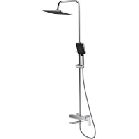 Душевая система Rush ST4235-90 300 мм, со смесителем, хром