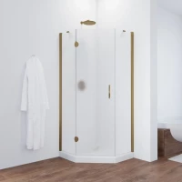Душевой уголок Vegas Glass AFA-Pen TUR NOVO h1890 120 05 02 L 120x120 см L, профиль бронза, стекло шиншилла