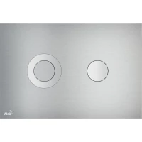 Кнопка смыва AlcaPlast Alunox TURN для инсталляции, матовый хром/хром