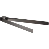 Полотенцедержатель Gedy Pirenei PI23(81) 35,9 см, поворотный, двойной, оружейная сталь