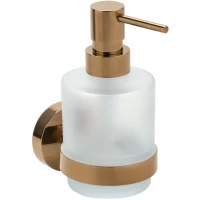Дозатор для жидкого мыла Bemeta Coral 158109102 200 мл, настенный, медное золото глянец
