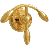 Крючок Nicolazzi Liberty 1081GO16 двойной, для ванны, золотой