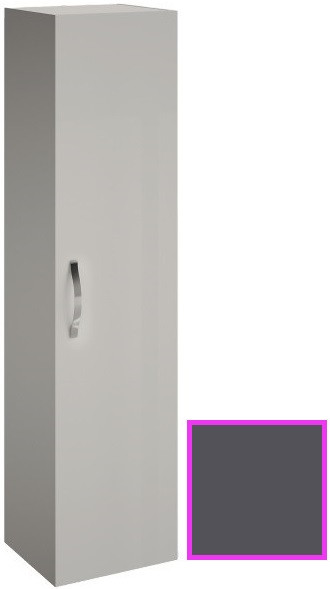 Подвесная колонна с реверсивной дверцей серый антрацит Jacob Delafon Ola EB396-N14