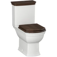 Унитаз-компакт Opadiris Риспекто OS39724A с сиденьем микролифт, белый/орех антикварный