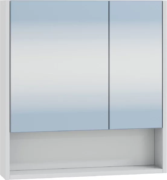 Зеркальный шкаф Санта Сити 700337 60x65 см L/R, белый глянец