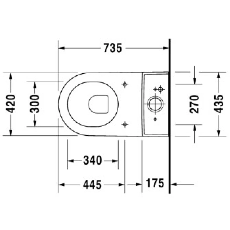 Бачок для унитаза Duravit Starck 3 0928100005