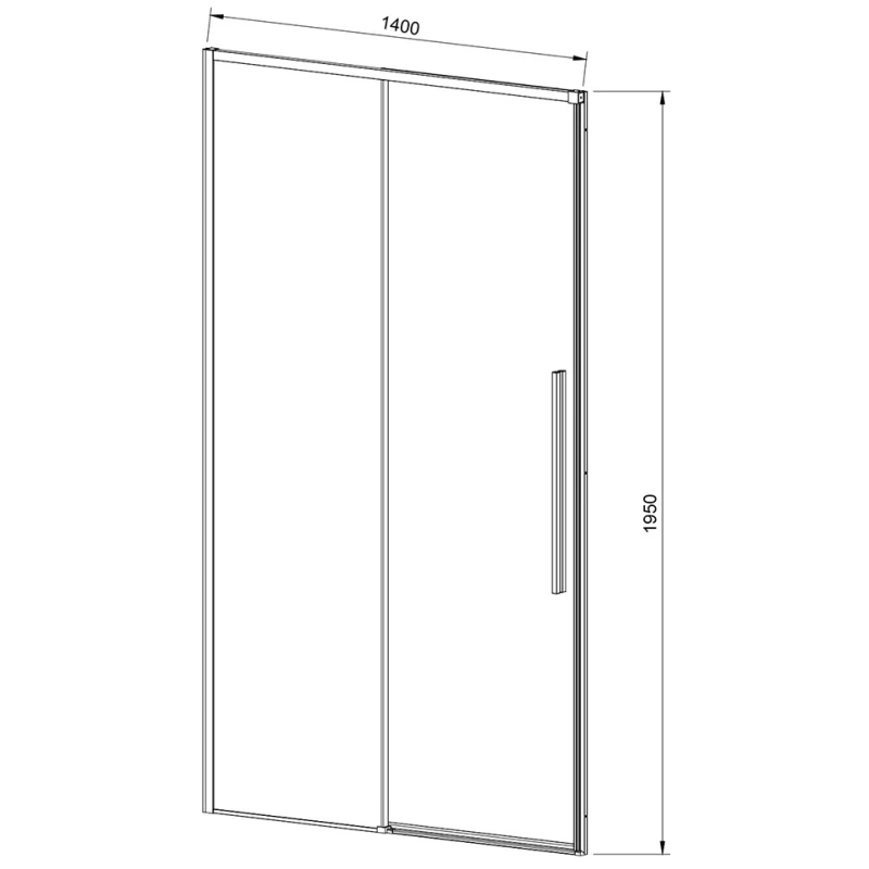 Душевая дверь 140 см Vincea Slim-N VDS-4SN140CL прозрачное