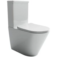 Чаша напольного безободкового унитаза с сиденьем микролифт Ceramica Nova Highlight CN1802-B