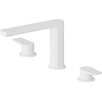 Смеситель для раковины Newform Haka 72000.01.014 без донного клапана, белый матовый