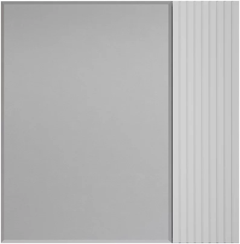 Зеркальный шкаф 70x71 см белый матовый L/R Style Line Стокгольм ЛС-00002322 зеркальный шкаф style line стокгольм 60х70 белый рифленый софт 4650134473315