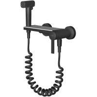 Гигиенический душ D&K Bayern DA1504545 со смесителем, черный матовый