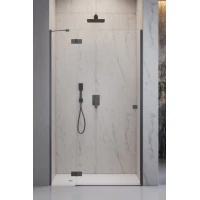 Душевая дверь Radaway Essenza Brushed GunMetal DWJ 100 Left 1385014-92-01L 100 см L, профиль оружейная сталь матовый, стекло прозрачное