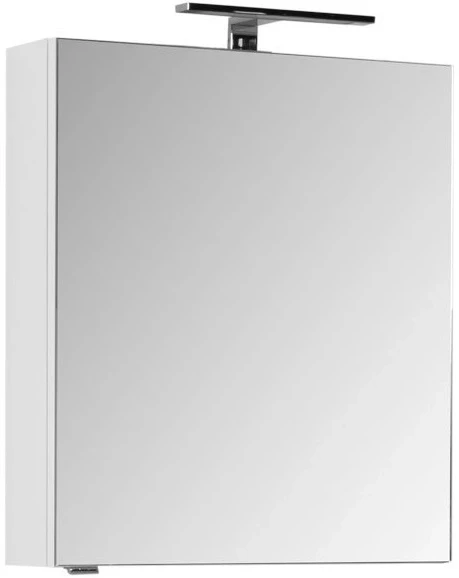 Зеркальный шкаф 60x67 см белый Aquanet Порто 00195727 зеркальный шкаф aquanet порто 60 белый 00195727
